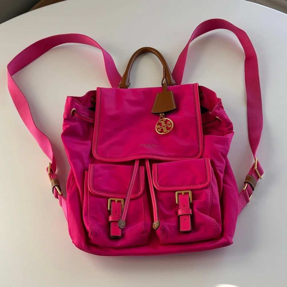Tory Burch Perry Nylon Flap Backpack